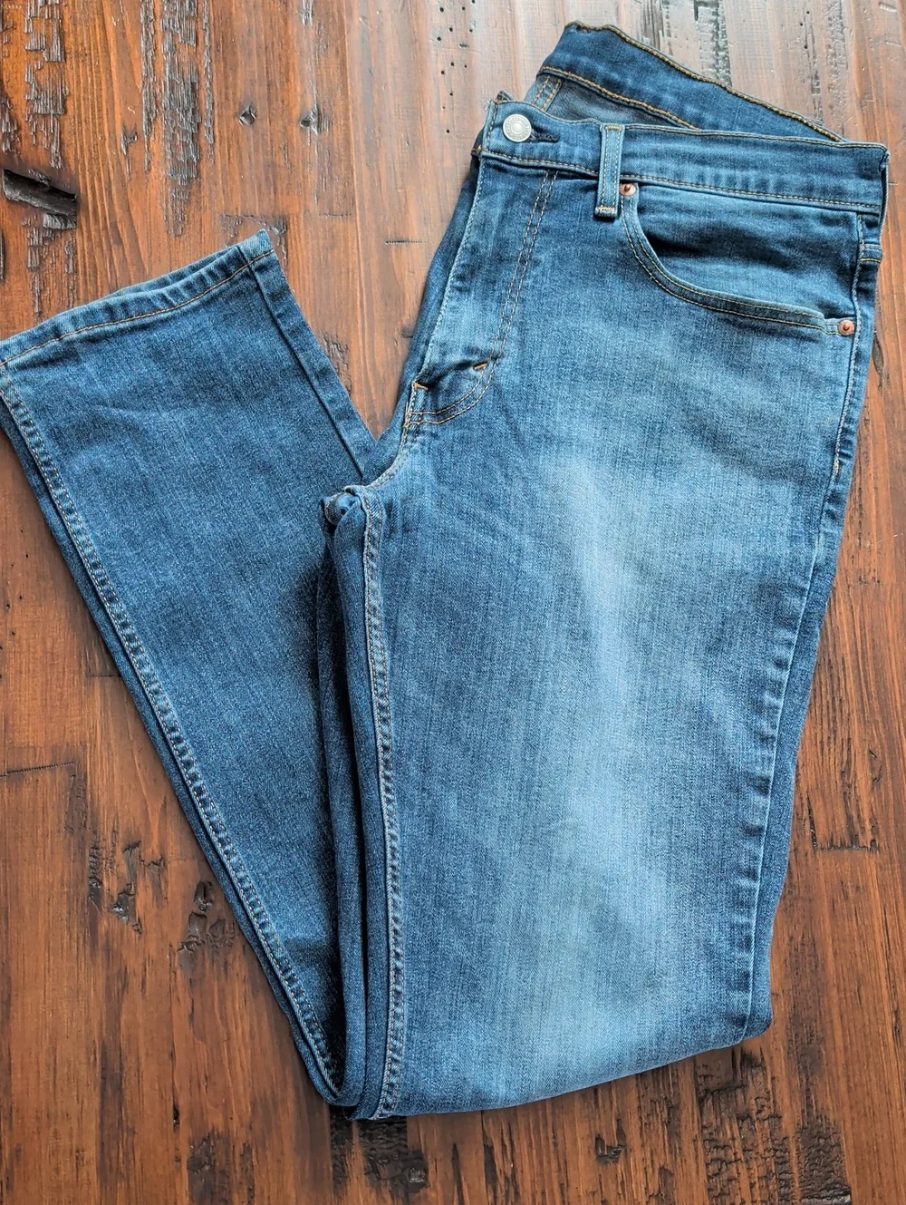 Levi's 511 Men's Slim Straight Blue Denim Jeans 34 x 32